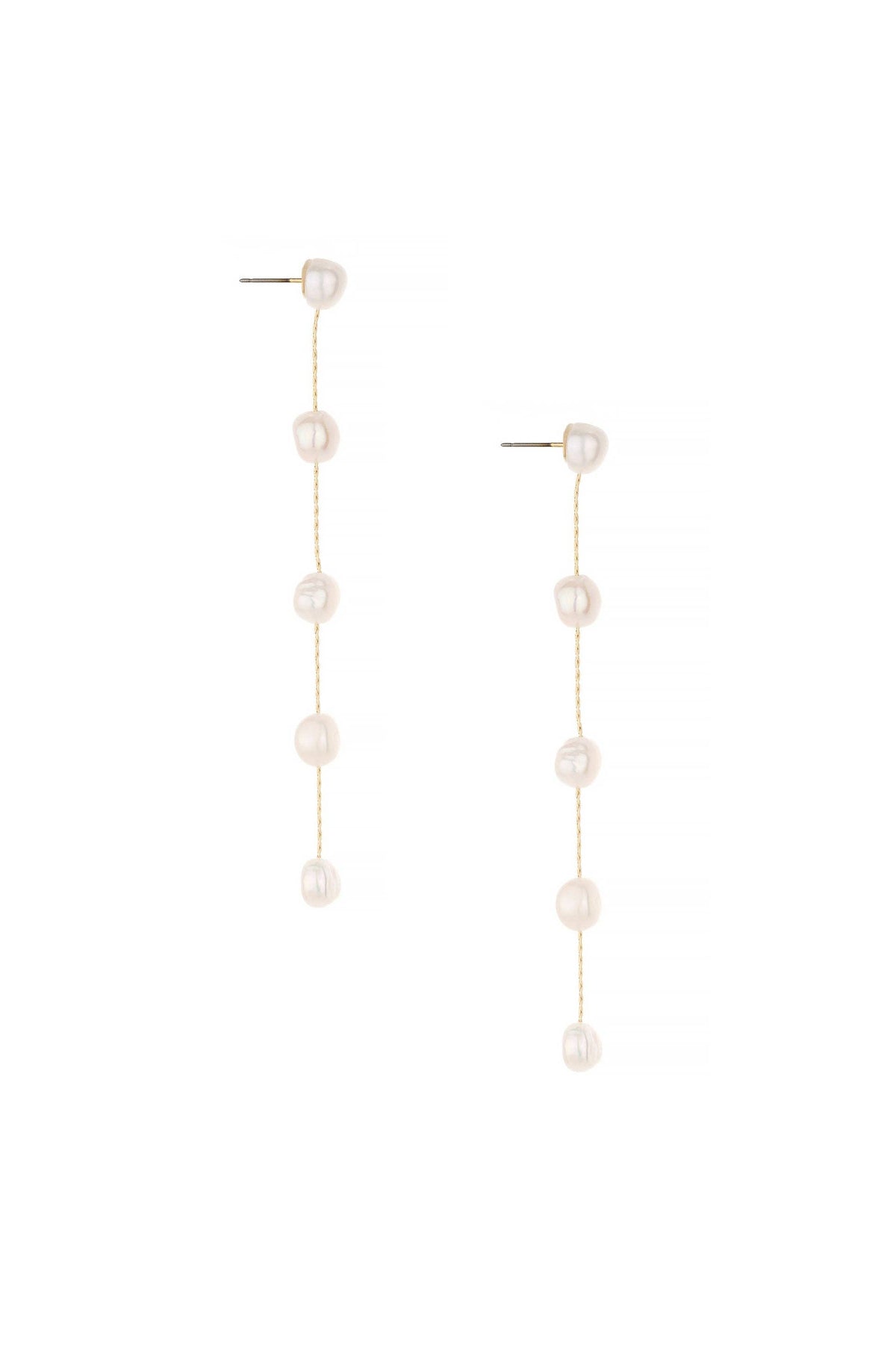 Dripping Pearl Delicate Drop Earrings