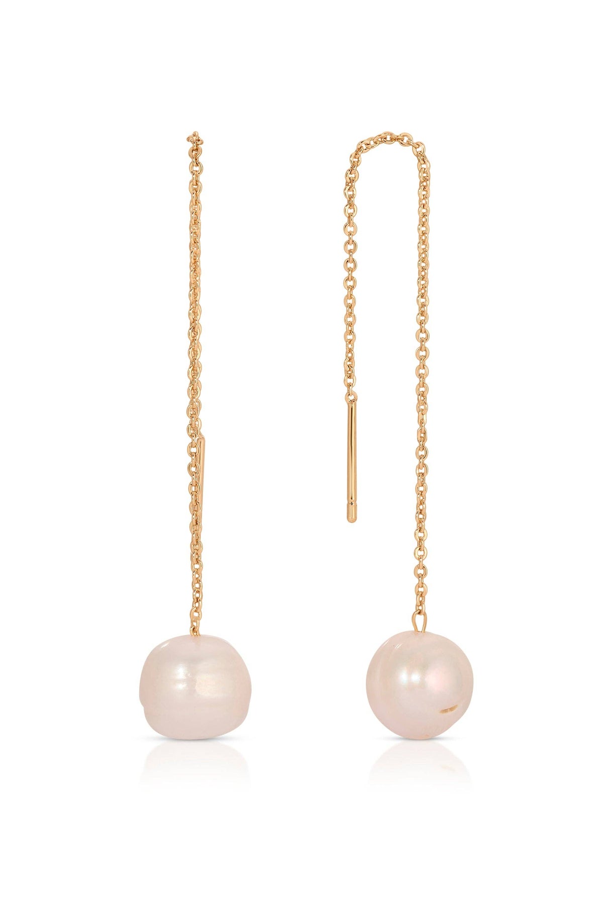 Threaded Pearl Earrings