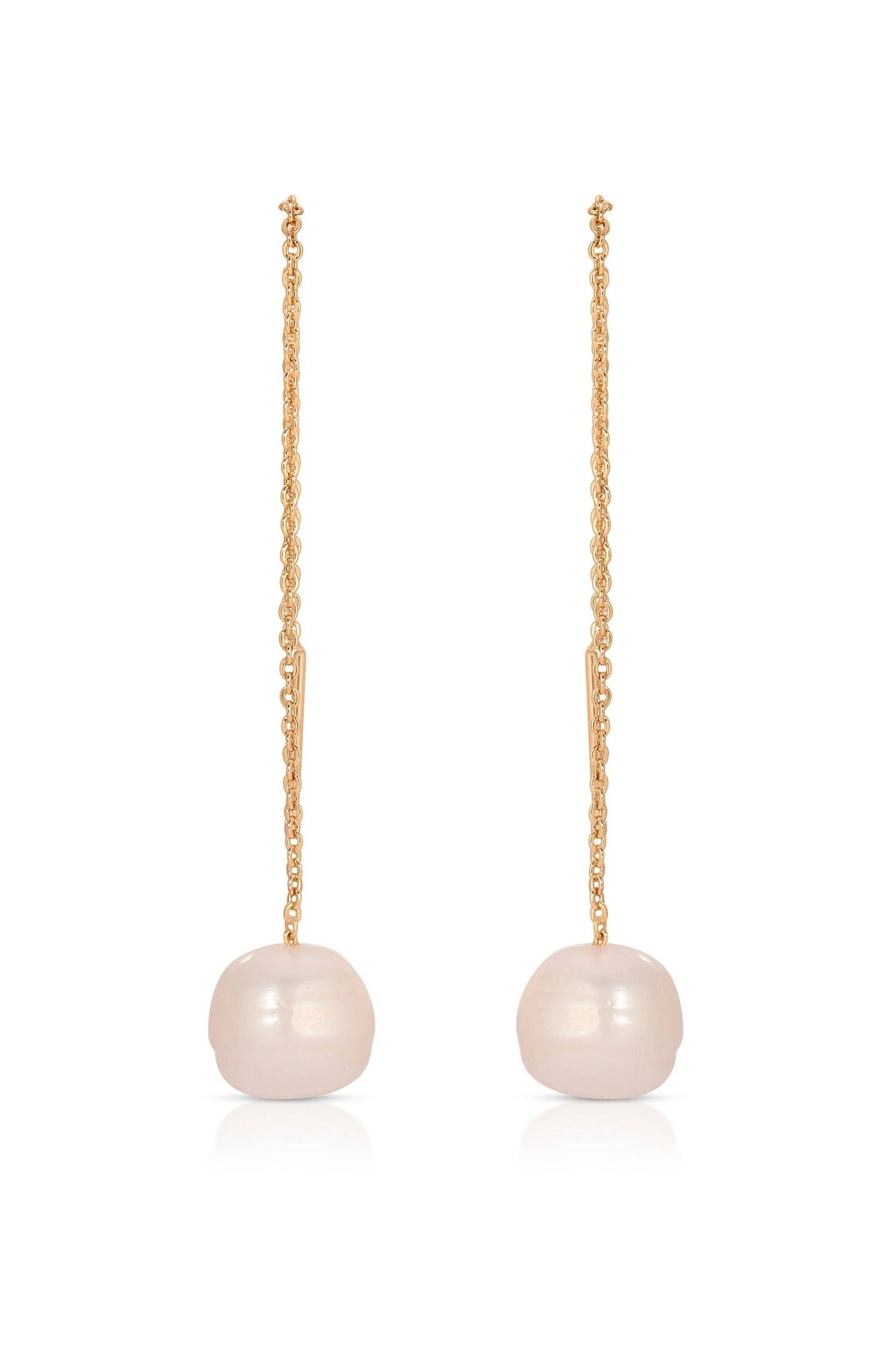 Threaded Pearl Earrings