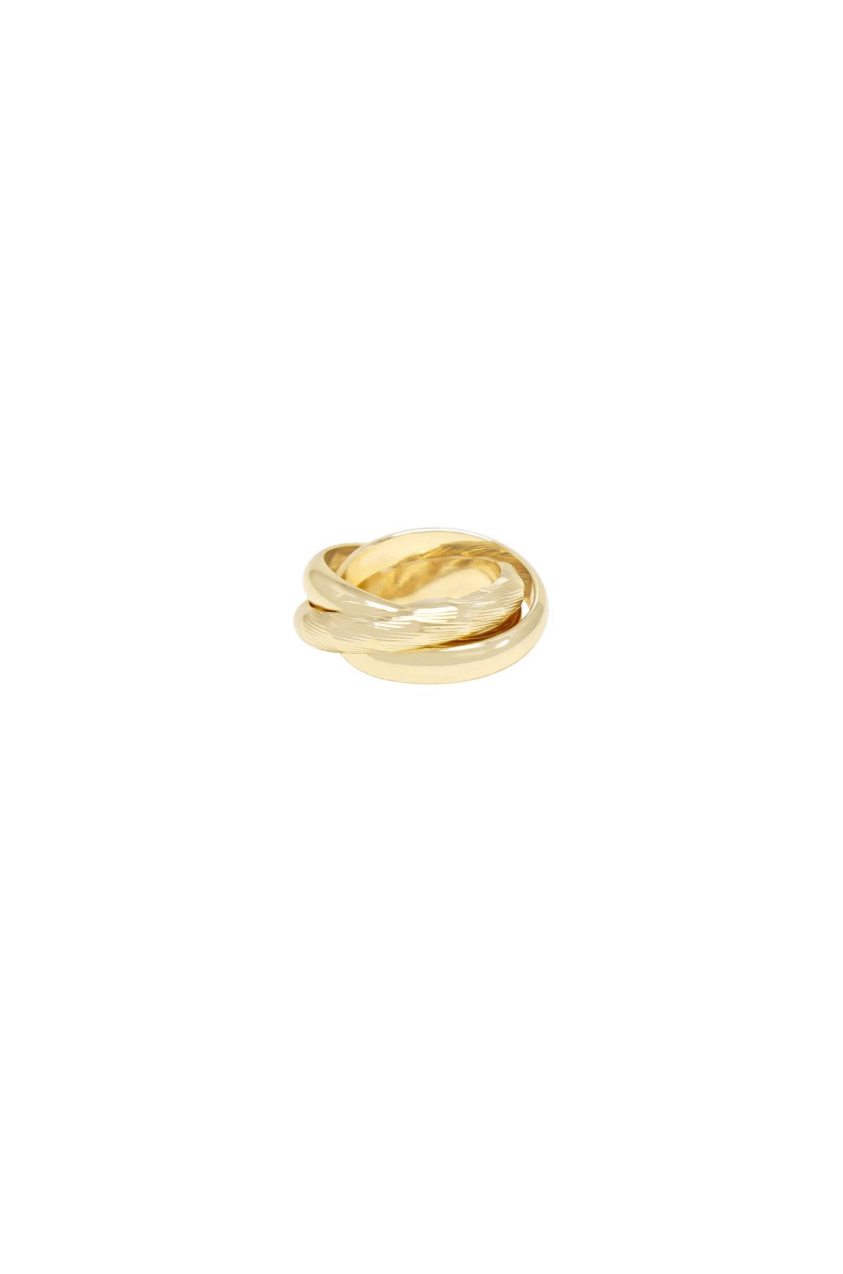 Don't Get It Twisted 18k Gold Plated Gold Ring