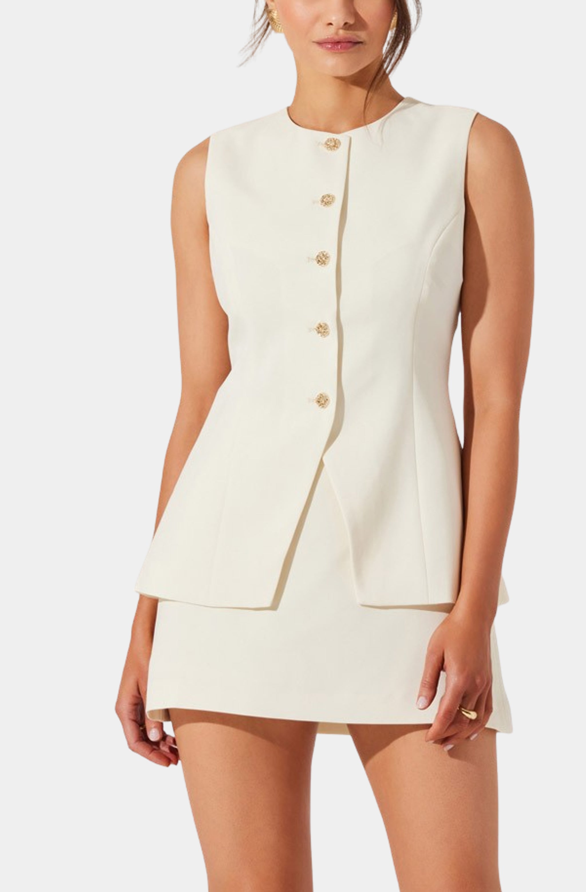 dilone dress in cream ASTR the Label - Dilone Dress