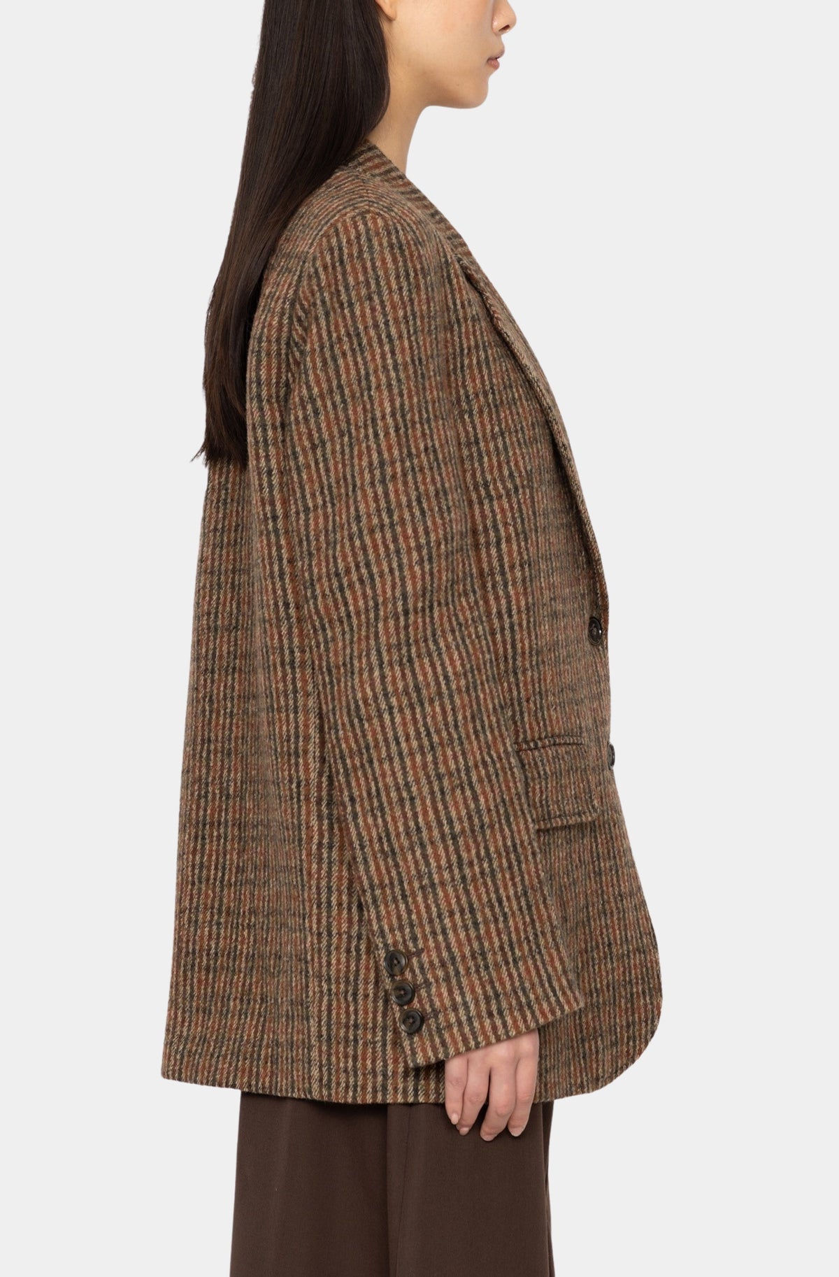 Julia Plaid Wool Blazer