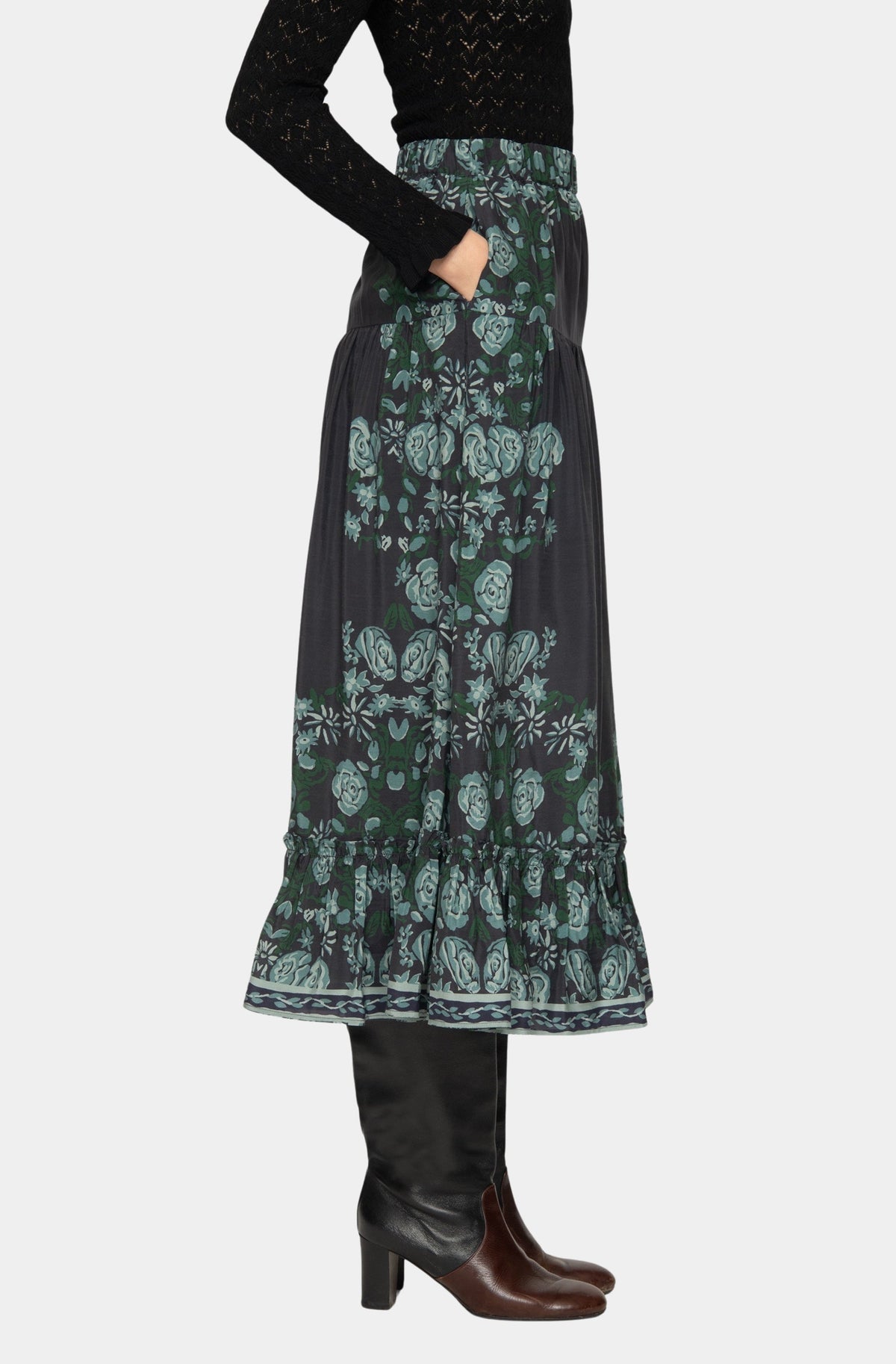 Tulla Print Midi Skirt