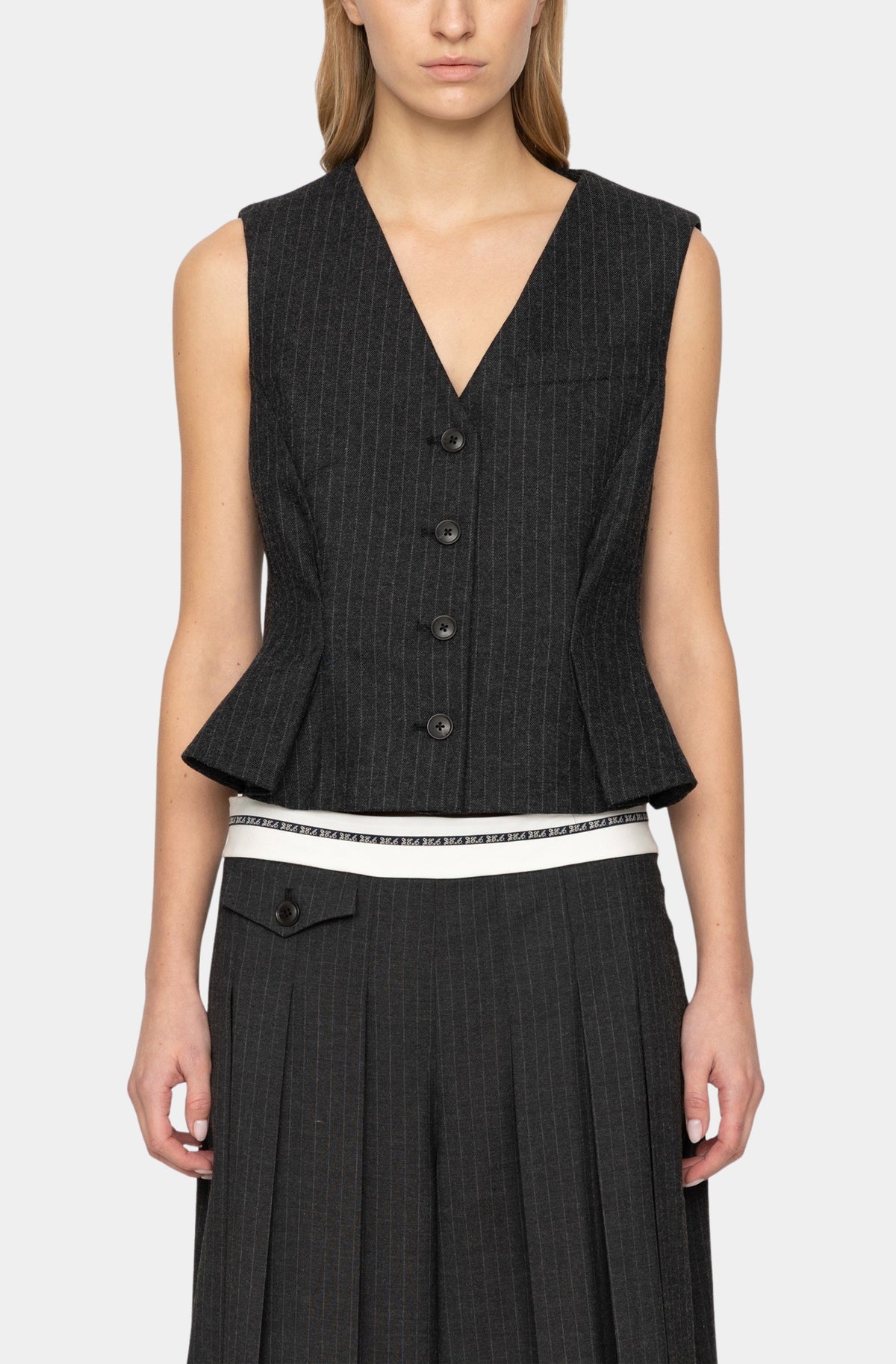Johanna Pinstripe Vest