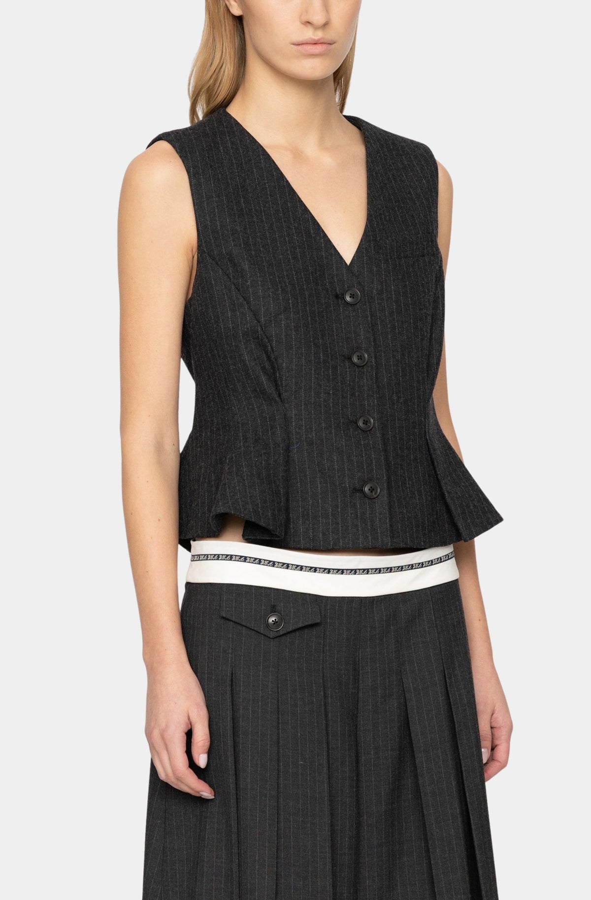Johanna Pinstripe Vest