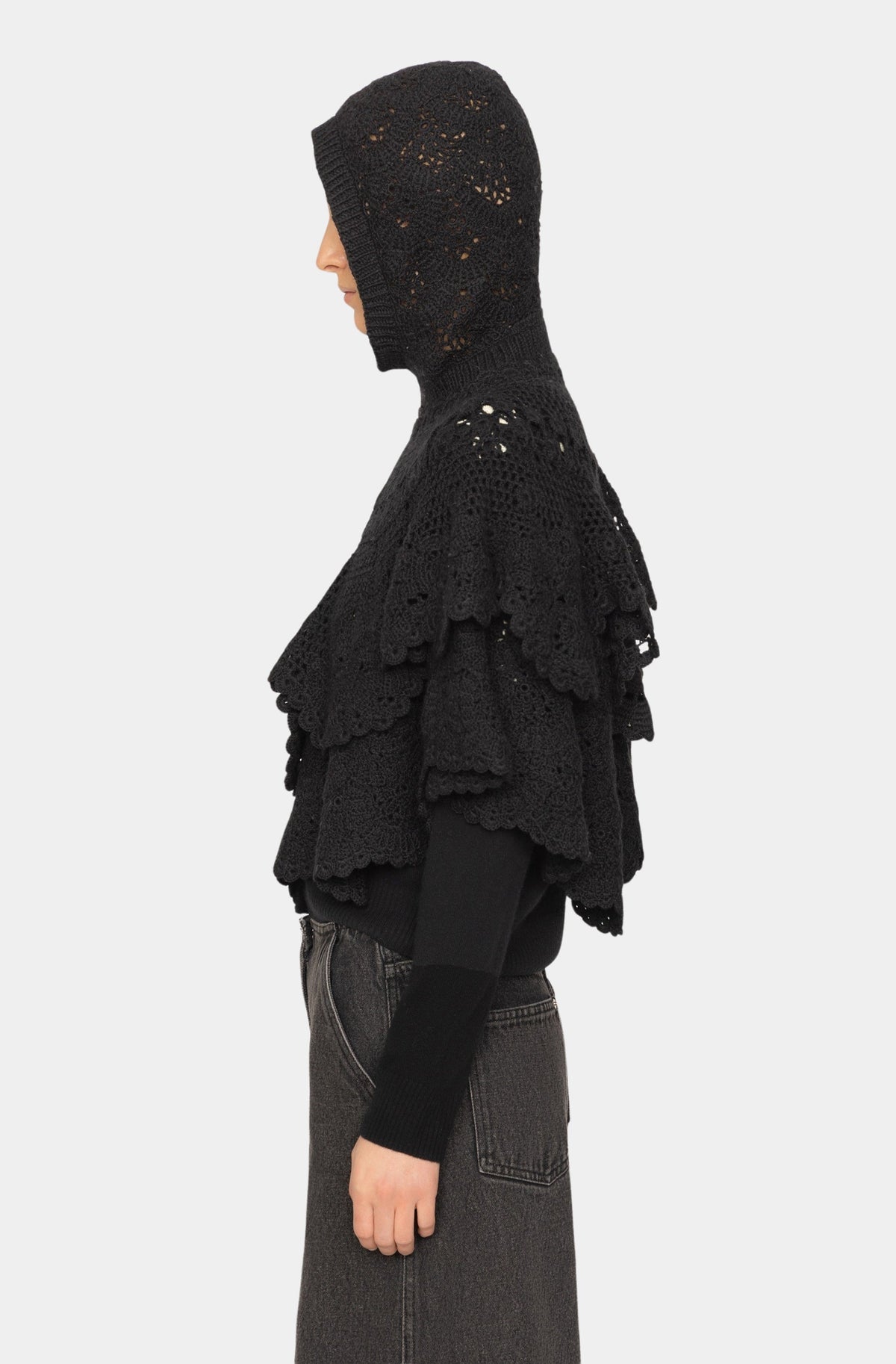 Wright Knit Crochet Poncho