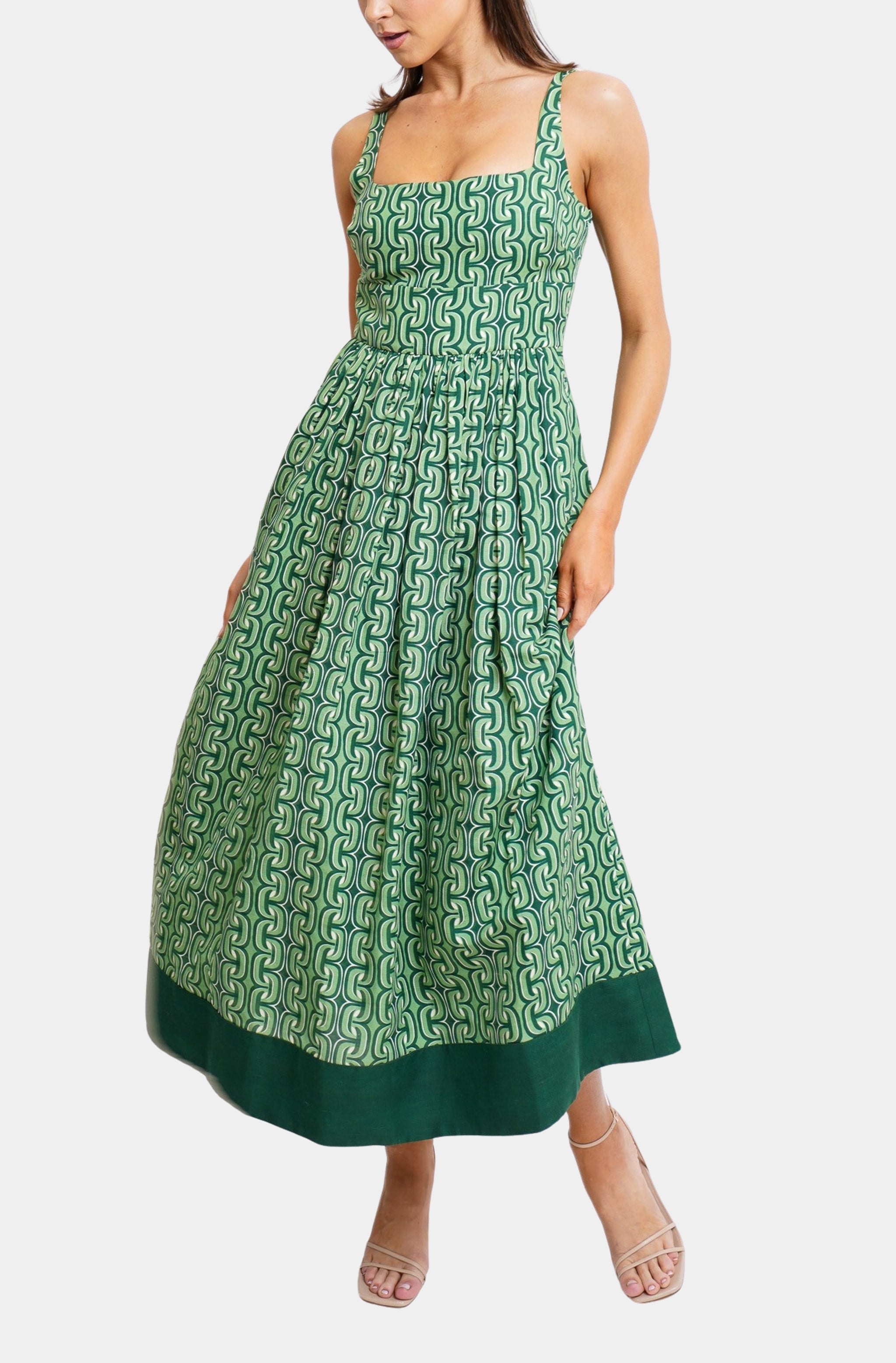 Hemline Exclusive Corset Midi Dress