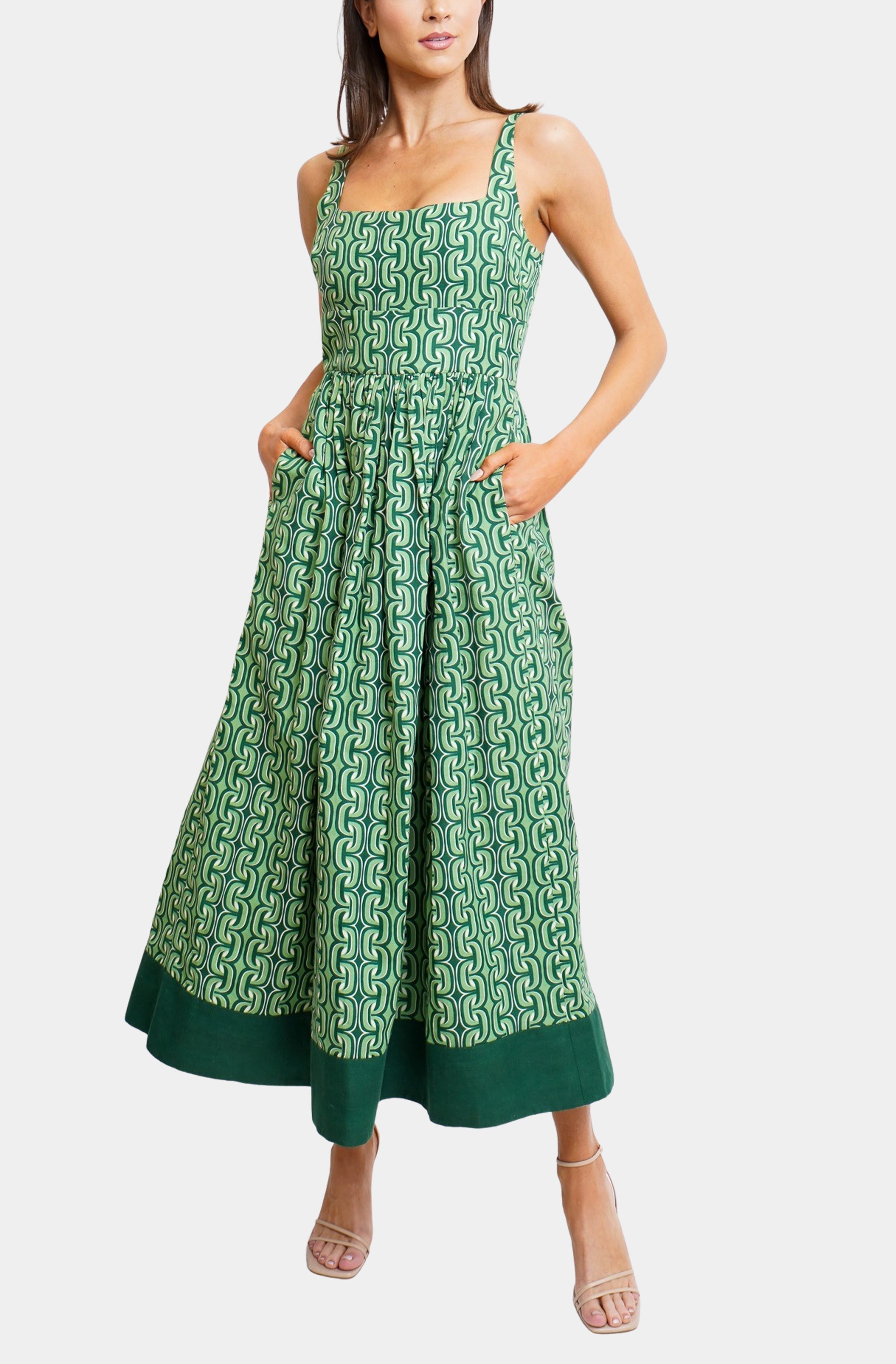 Hemline Exclusive Corset Midi Dress