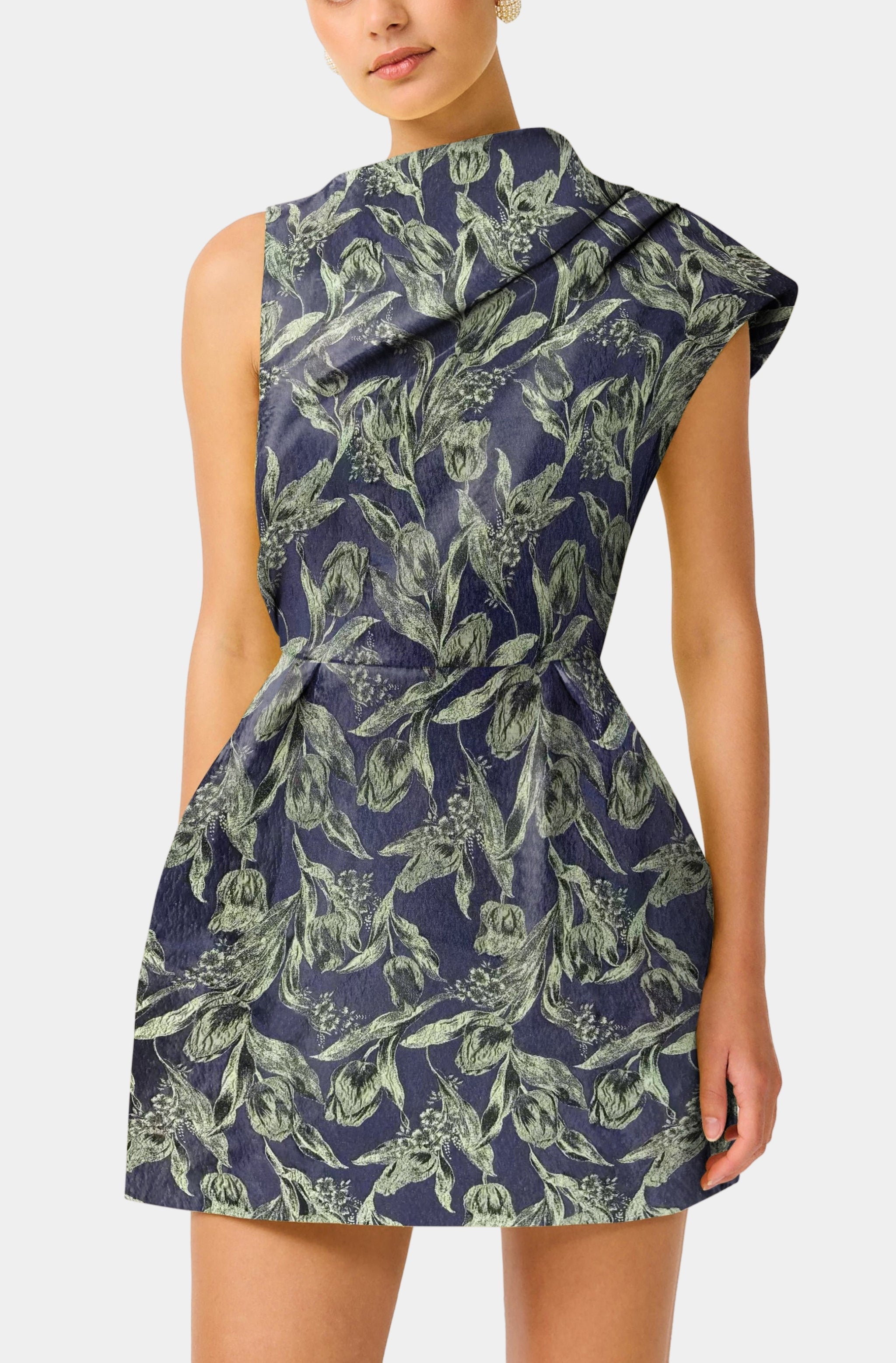 Luella Asymmetric Mini Dress