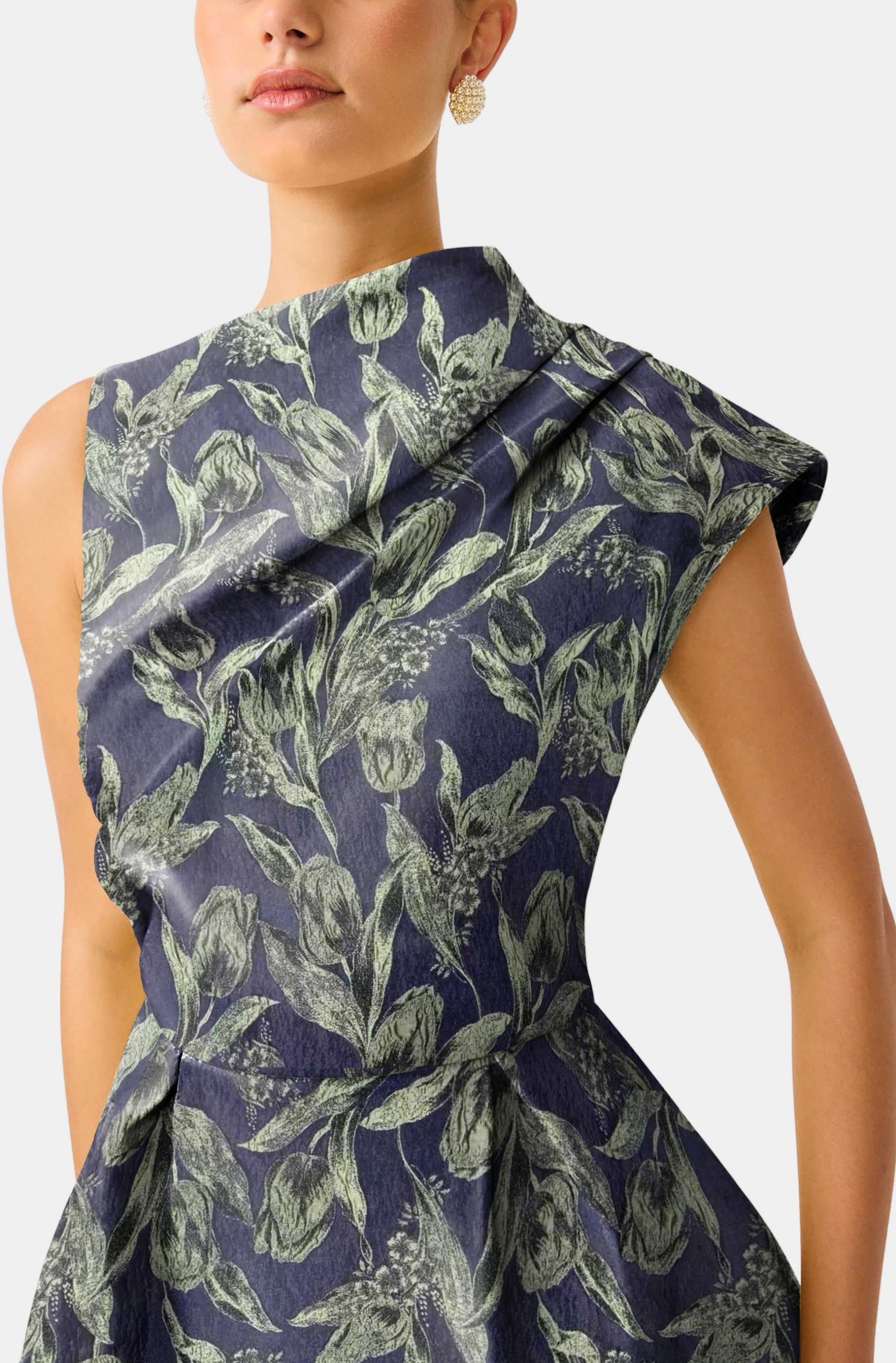 Luella Asymmetric Mini Dress