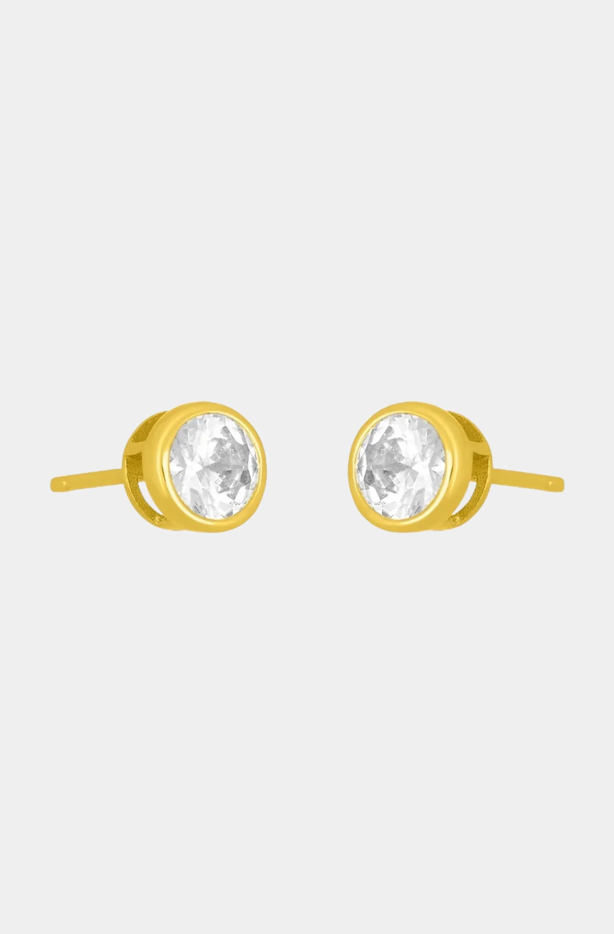 Marisol Bezel Stud Earring