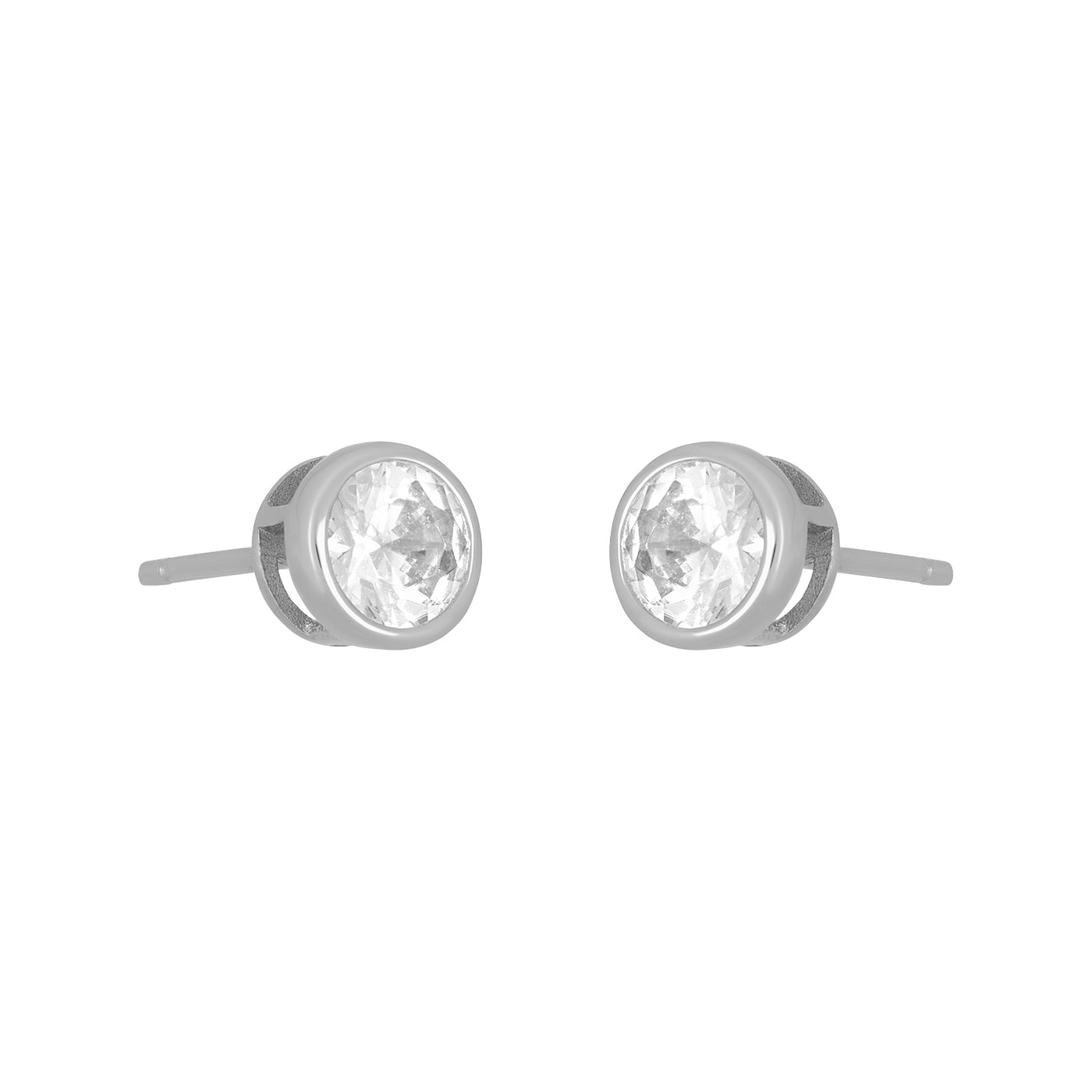 Marisol Bezel Stud Earring