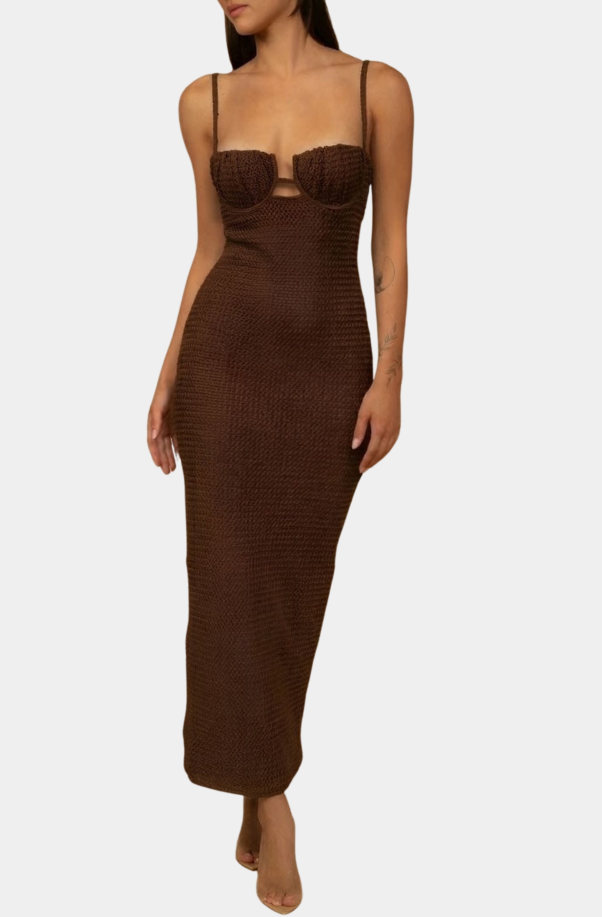 Petal Long Slip Dress