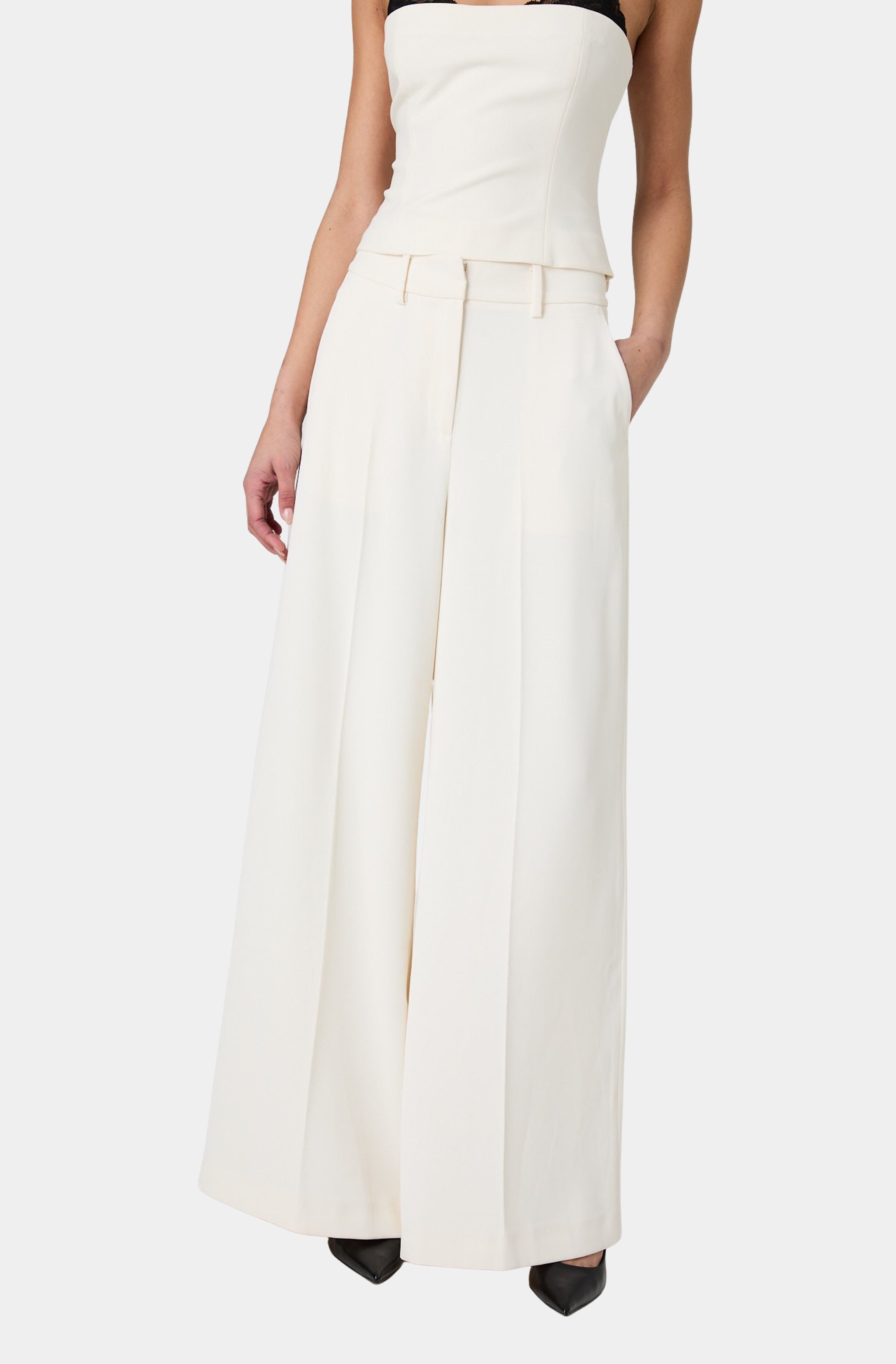 Harry Suiting High Waisted Wide Leg Trousers