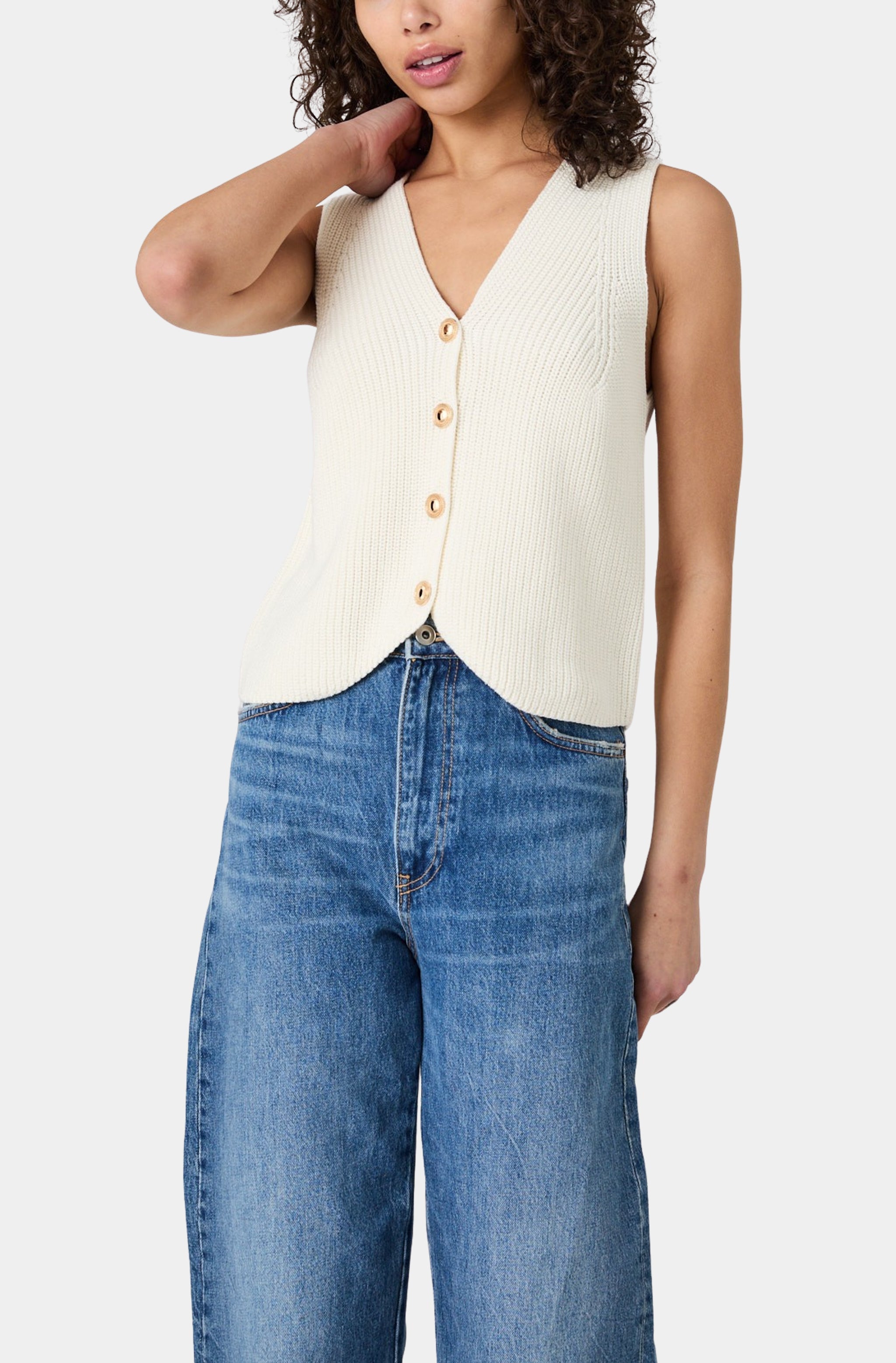 Mozart Vneck Rib Vest