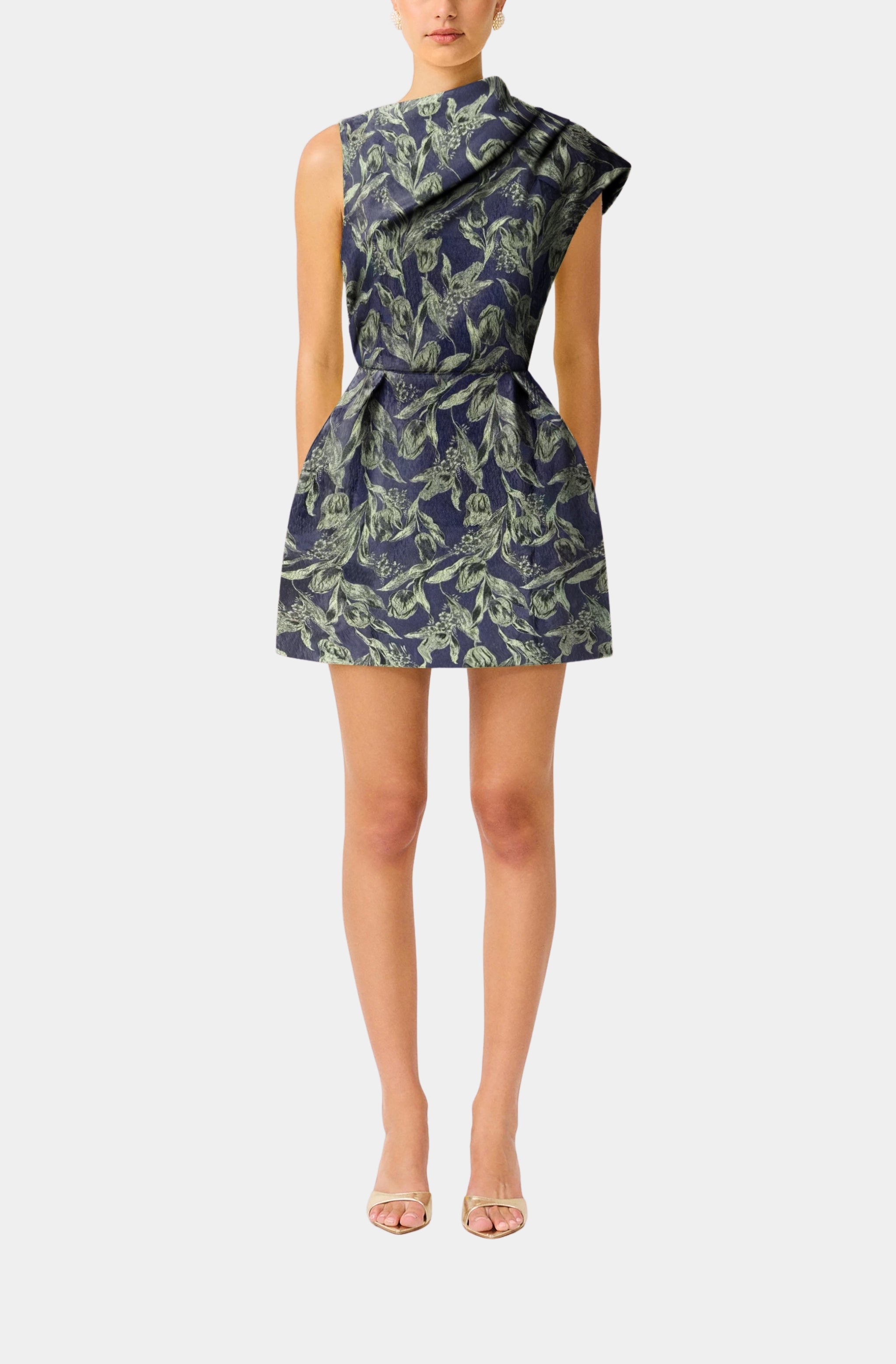 Luella Asymmetric Mini Dress