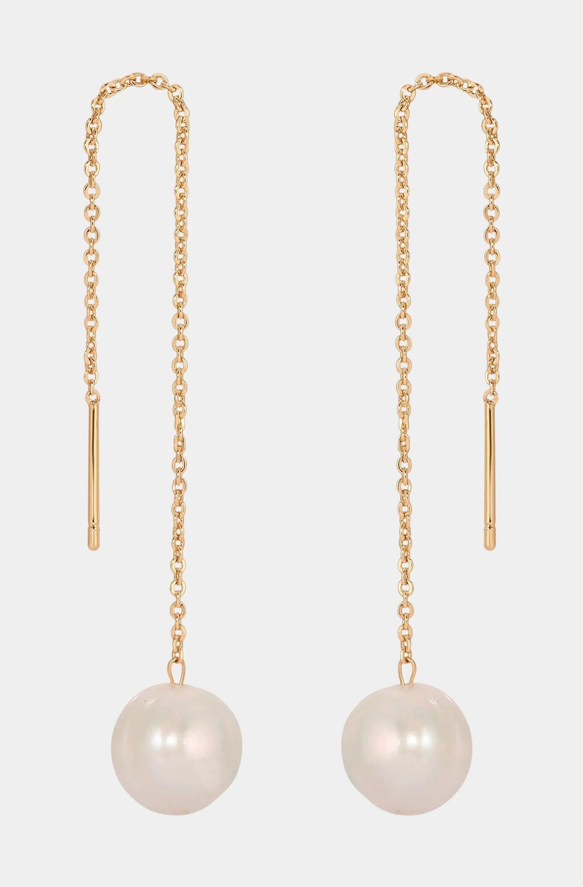 Threaded Pearl Earrings