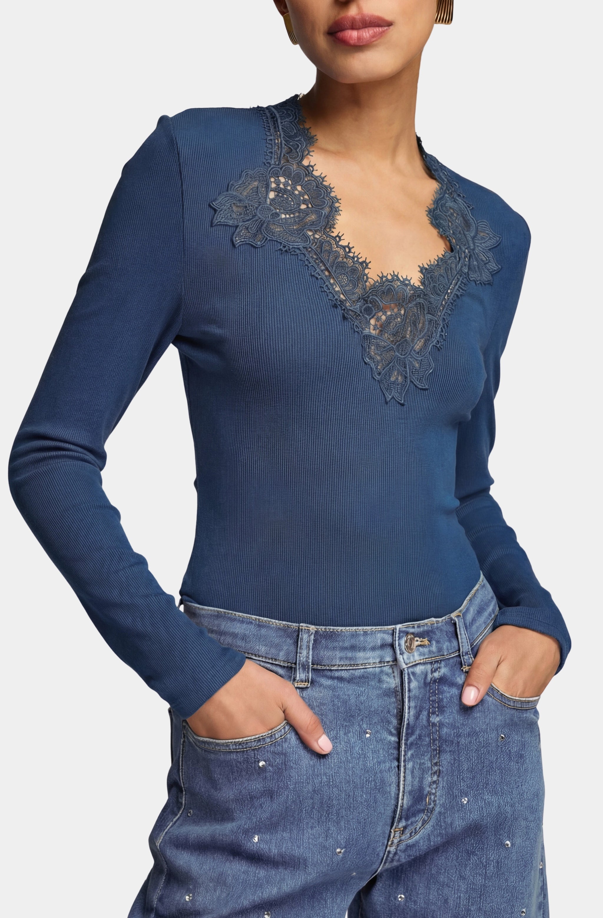 Lady Lace Combo Top