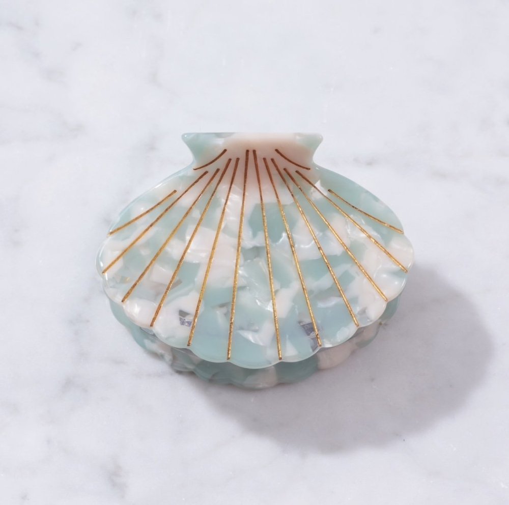 Scallop Seashell Large Hair Clip
