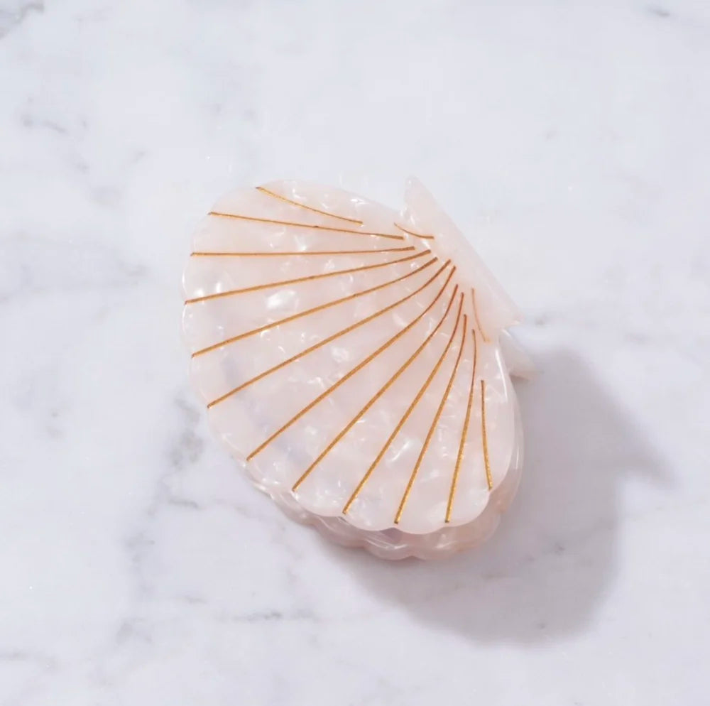 Scallop Seashell Large Hair Clip
