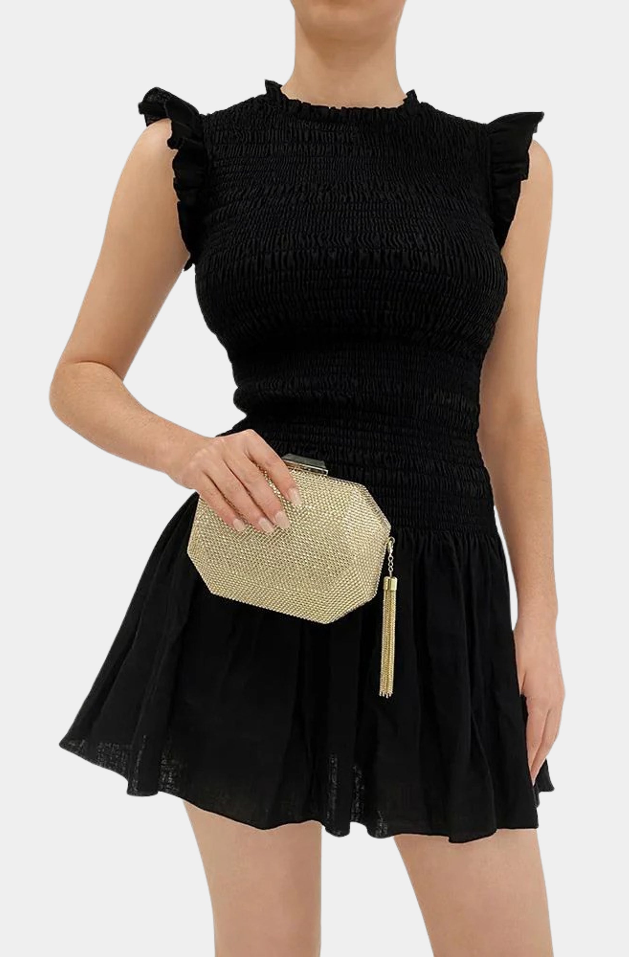 Tilly Hotfix Clutch with Tassel