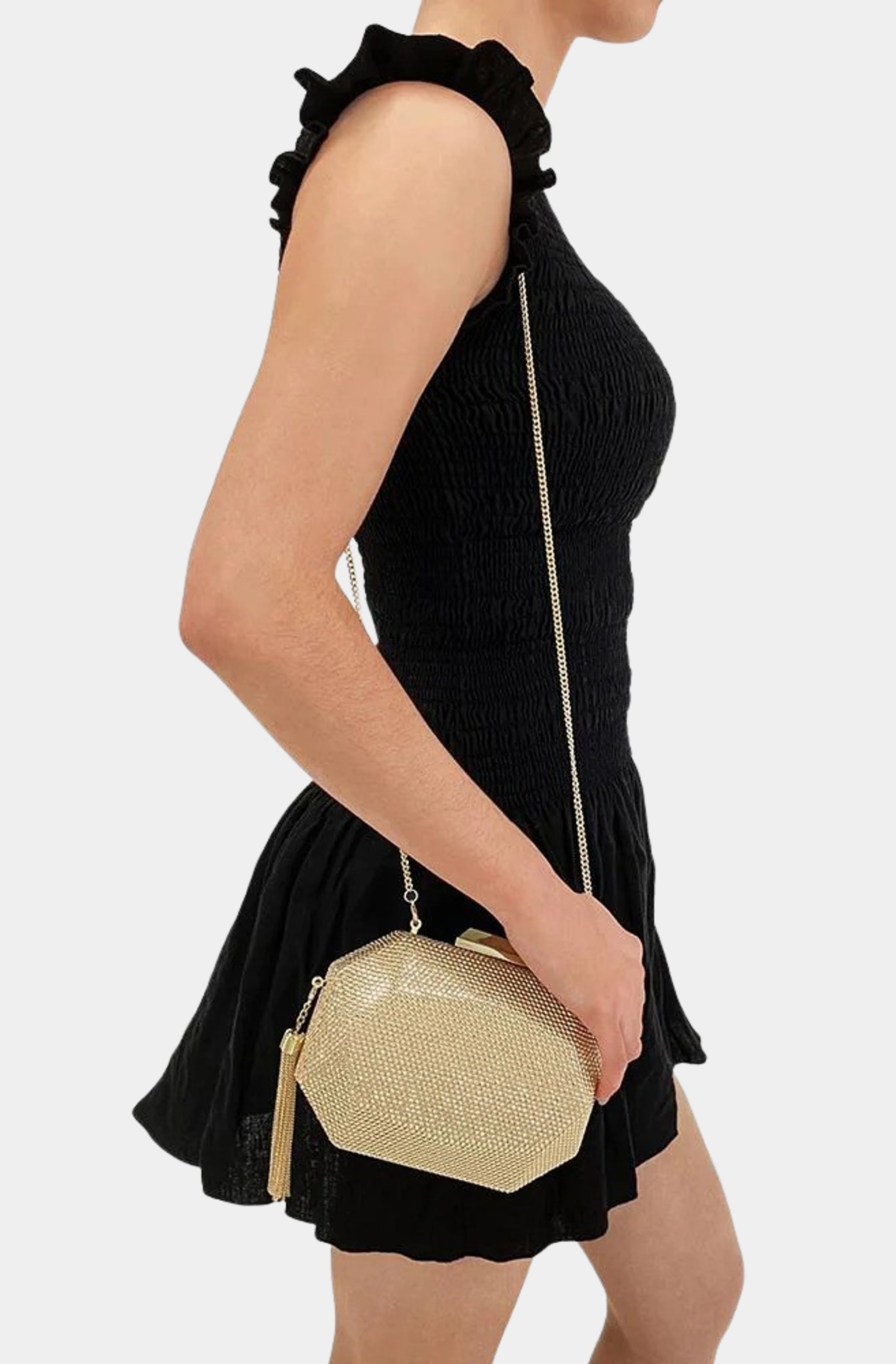 Tilly Hotfix Clutch with Tassel