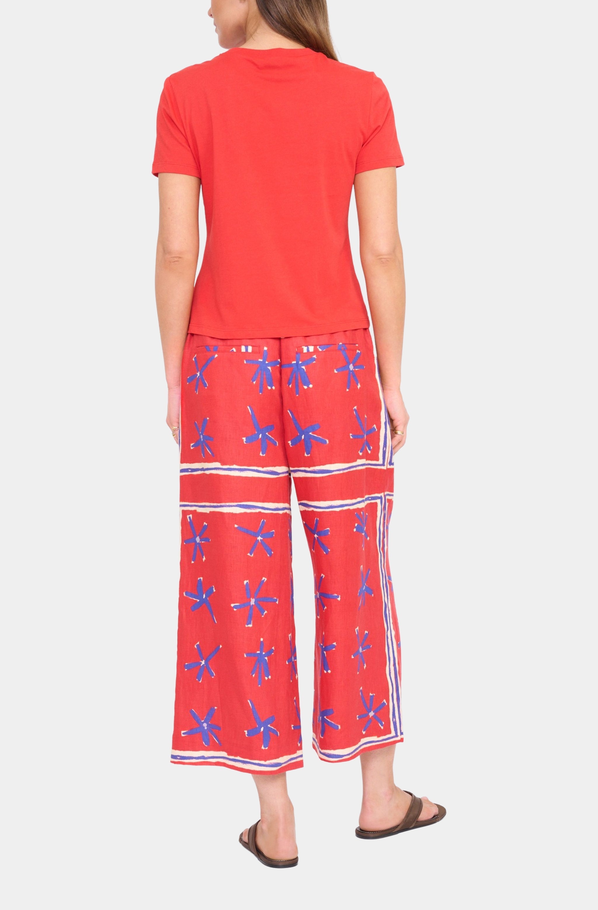 Mateo Linen Cropped Pant