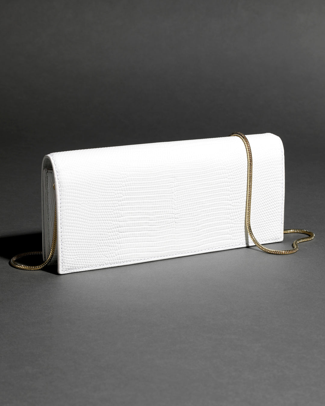 Twisted Gold Side Handle Clutch Purse