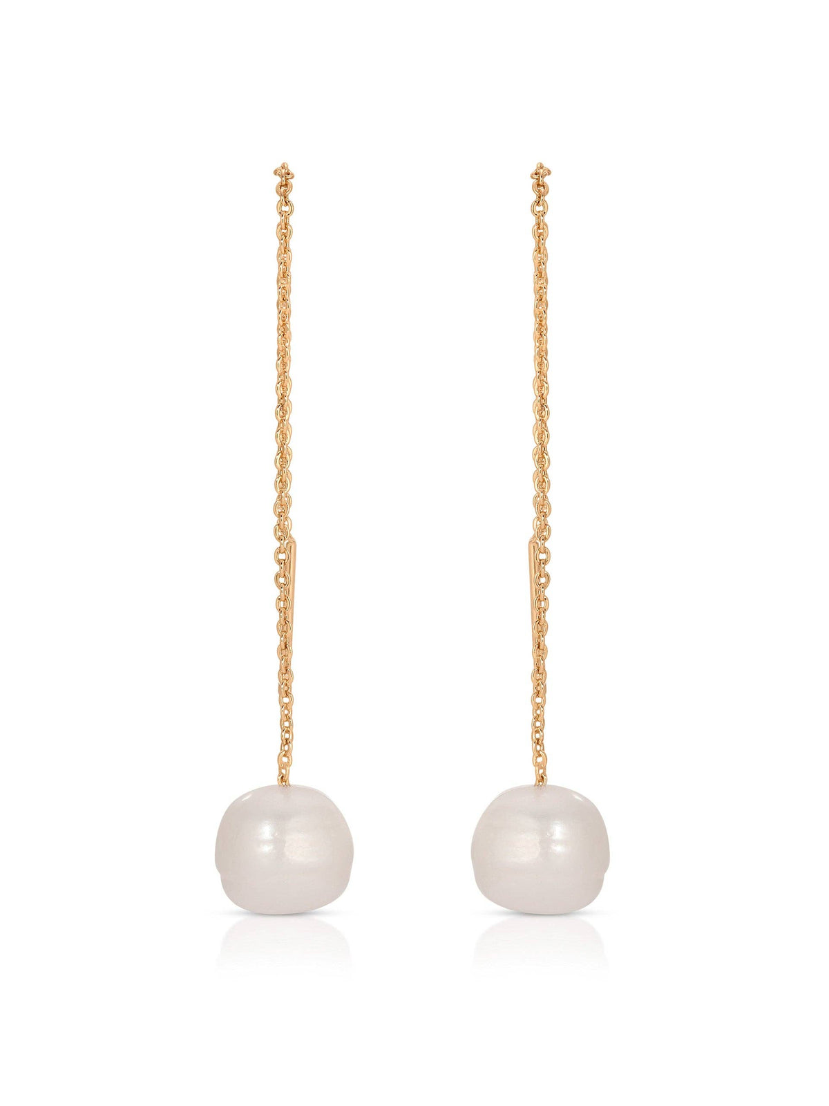 Threaded Pearl Earrings