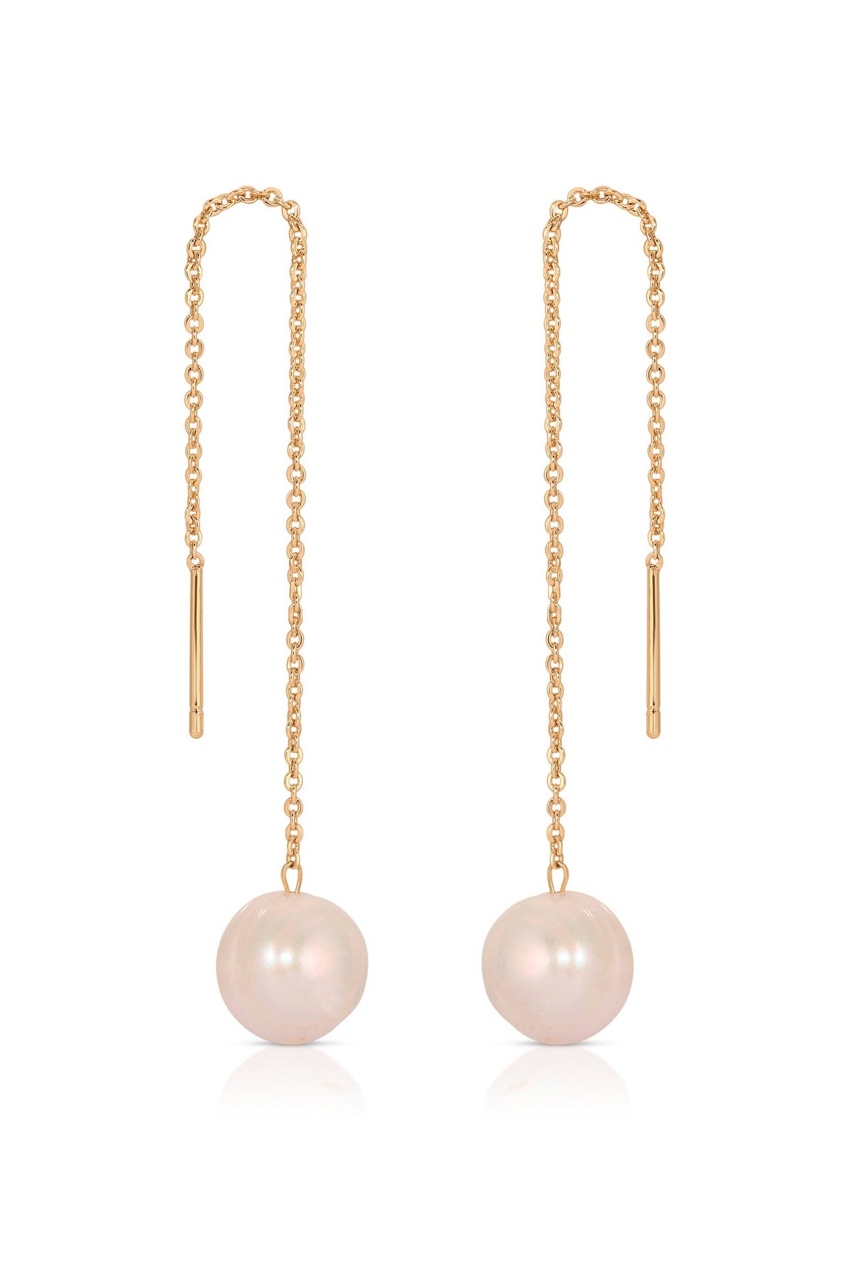 Threaded Pearl Earrings