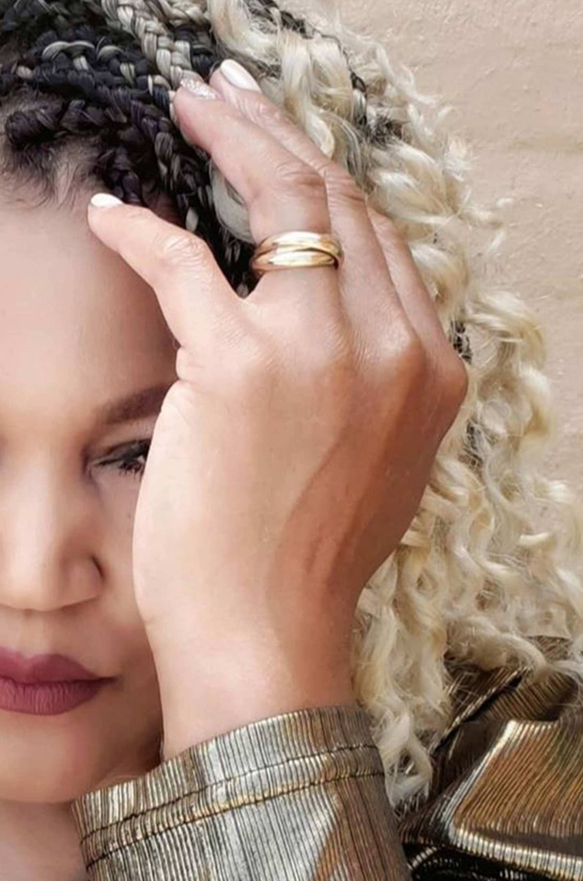 Don't Get It Twisted 18k Gold Plated Gold Ring