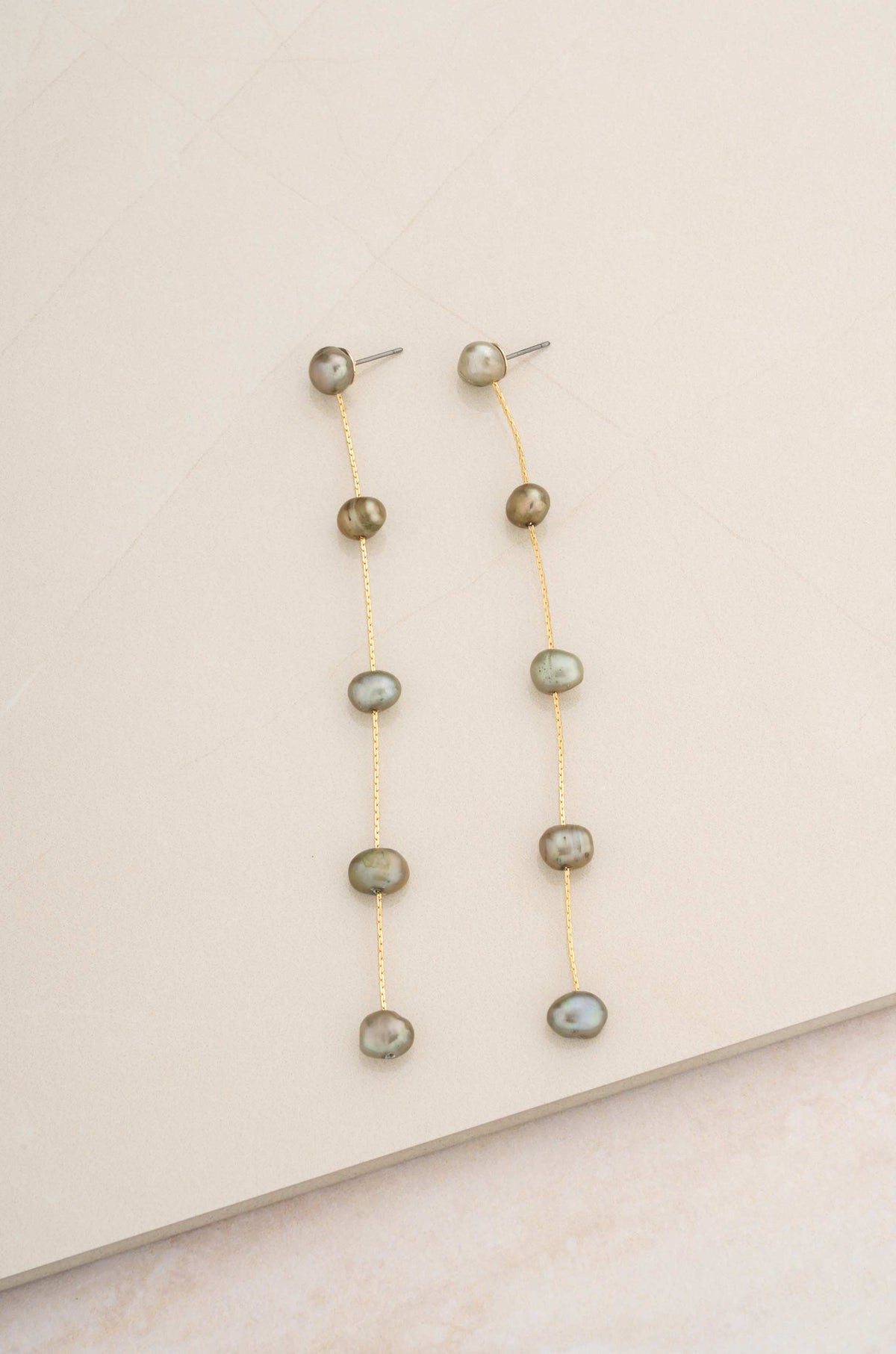 Dripping Pearl Delicate Drop Earrings